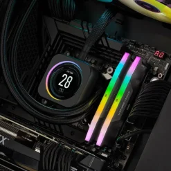 Memoria DDR5 Corsair Vengeance RGB 32GB 2x16GB 6400MHz CL36 XMP Negro