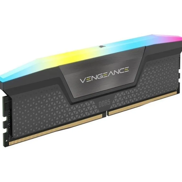 Memoria DDR5 Corsair Vengeance RGB 64GB 2x32GB 5600MHz CL40 EXPO-XMP Gris