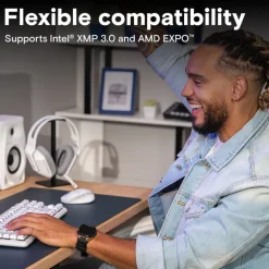 Memoria DDR5 Crucial Classic 16GB 1x16GB 5600MHz CL46 EXPO-XMP Negro Tray