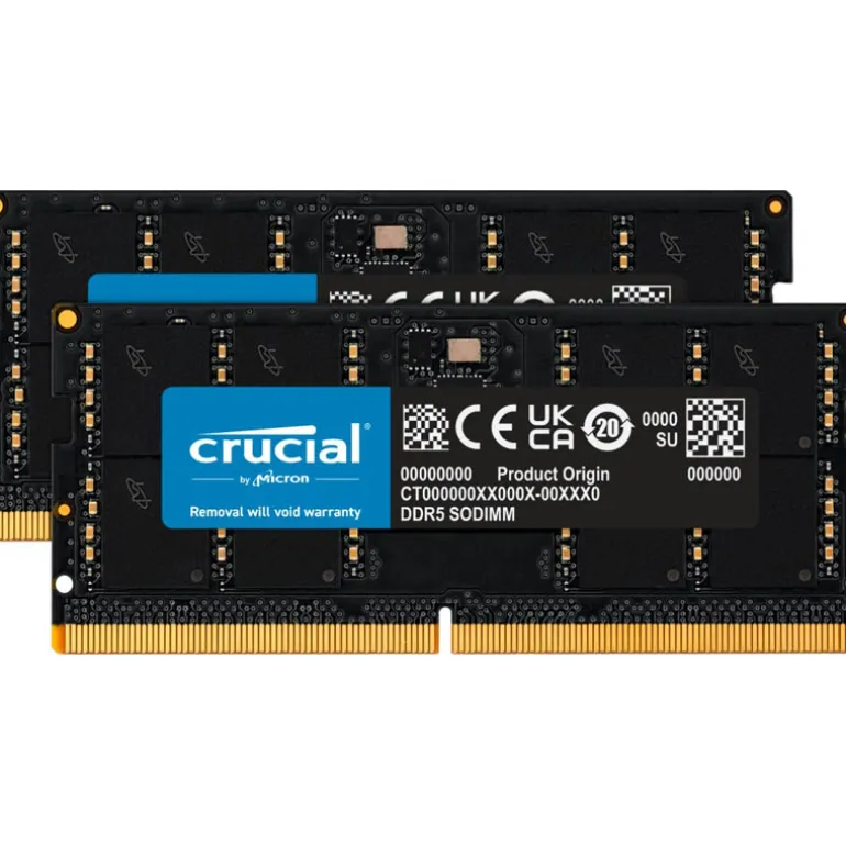 Memoria DDR5 Crucial CT2K32G48C40S5 64GB 2x32GB 4800MHz CL40 SoDIMM