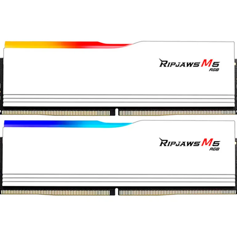 Memoria DDR5 G.SKill Ripjaws M5 RGB 32GB 2x16GB 6000MHz CL30 XMP Blanco