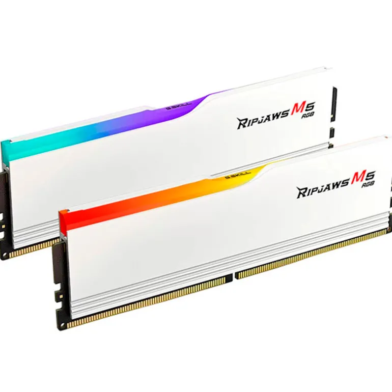 Memoria DDR5 G.SKill Ripjaws M5 RGB 32GB 2x16GB 6000MHz CL30 XMP Blanco