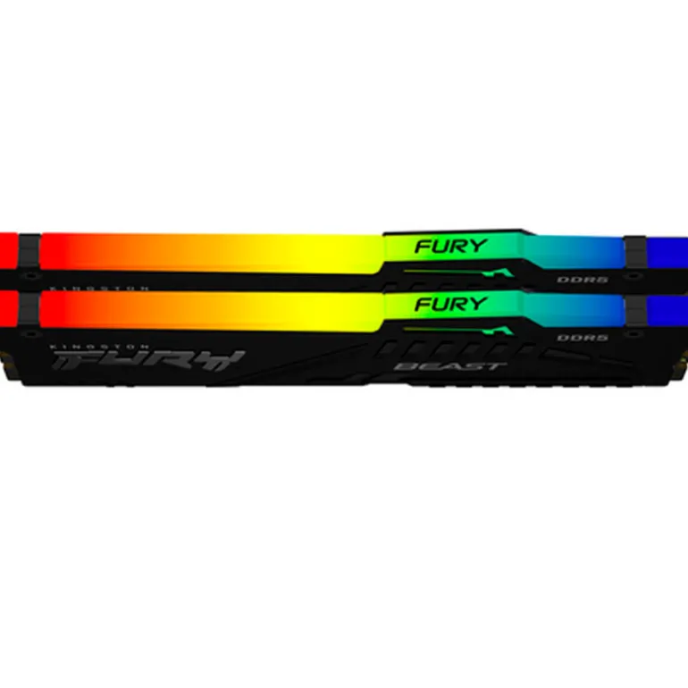 Memoria DDR5 Kingston Fury Beast RGB 128GB 2x64GB 5600MHz CL40 EXPO-XMP Negro