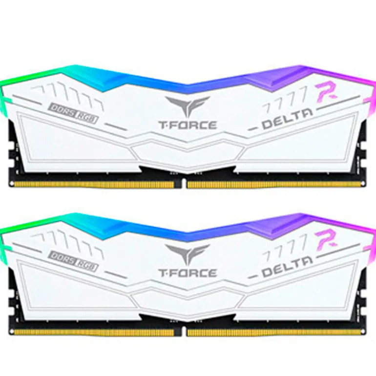 Memoria DDR5 Team Group T-Force Delta RGB 64GB 2x32GB 6000MHz CL38 EXPO-XMP Blanco