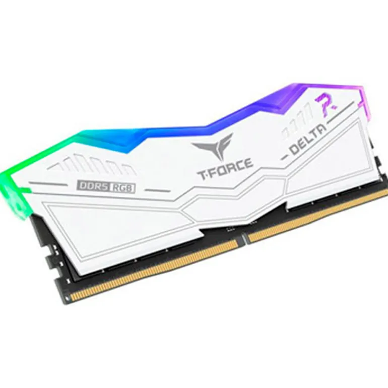 Memoria DDR5 Team Group T-Force Delta RGB 64GB 2x32GB 6000MHz CL38 EXPO-XMP Blanco