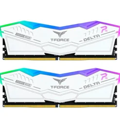 Memoria DDR5 Team Group T-Force Delta RGB 32GB 2x16GB 6400MHz CL32 EXPO-XMP Blanco