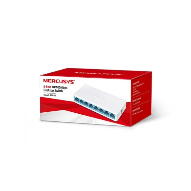 Mercusys MS108 8-Puertos 10/100Mbps - Switch