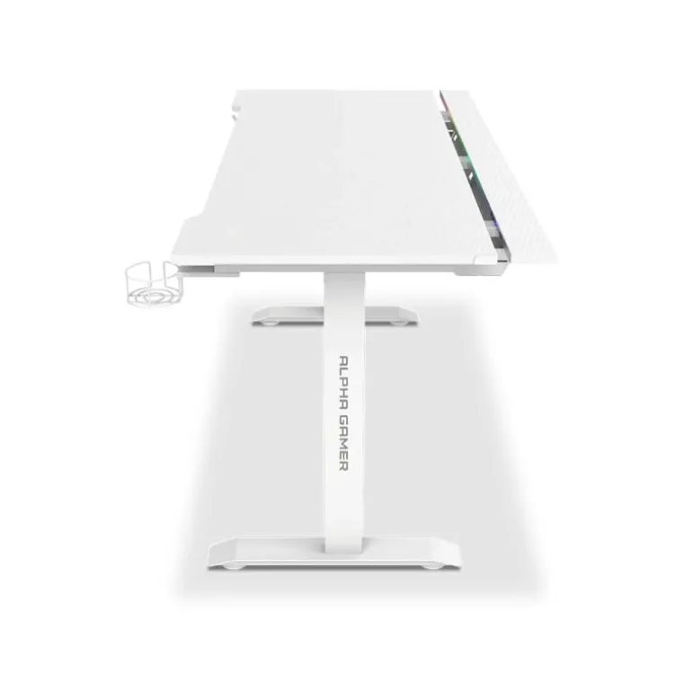 Mesa Gaming Alpha Gamer Starla RGB Blanco