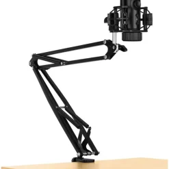 Micrófono Streamplify MIC RGB Con Brazo Incluído Negro