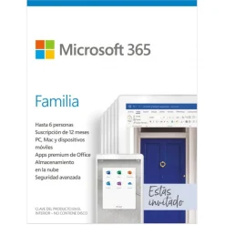Microsoft Office 365 Family Pack 2020 6 Licencias 1 Año- Software