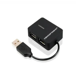 Mini HUB USB 2.0 Conceptronic - 4 Puertos (C4PUSB2)