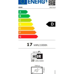 Monitor Asus HA2741A 27" QHD IPS 75Hz 5ms HDR