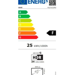 Monitor Asus ROG Strix OLED XG27UCDMG 27" UHD 4K QD-OLED 240Hz 0.03ms HDR FreeSync/G-Sync