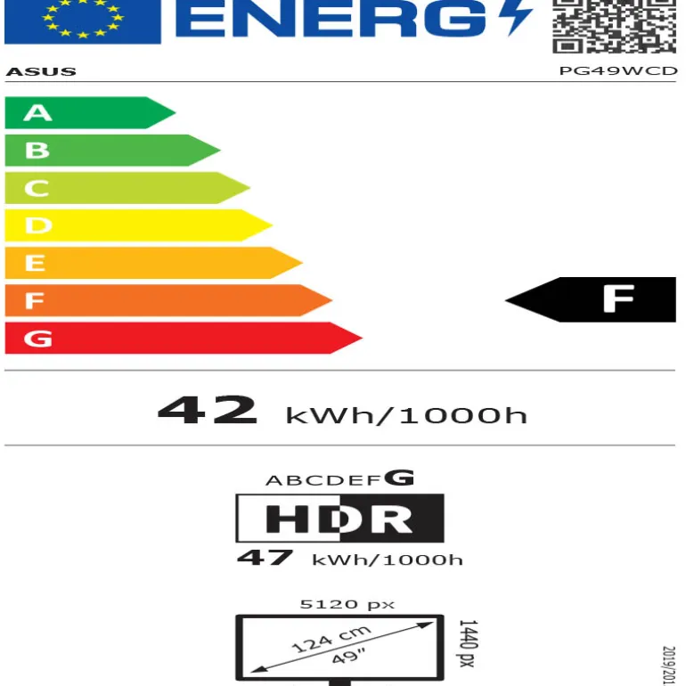 Monitor Asus ROG Swift PG49WCD 49" UWQHD OLED 144Hz HDR FreeSync Curvo