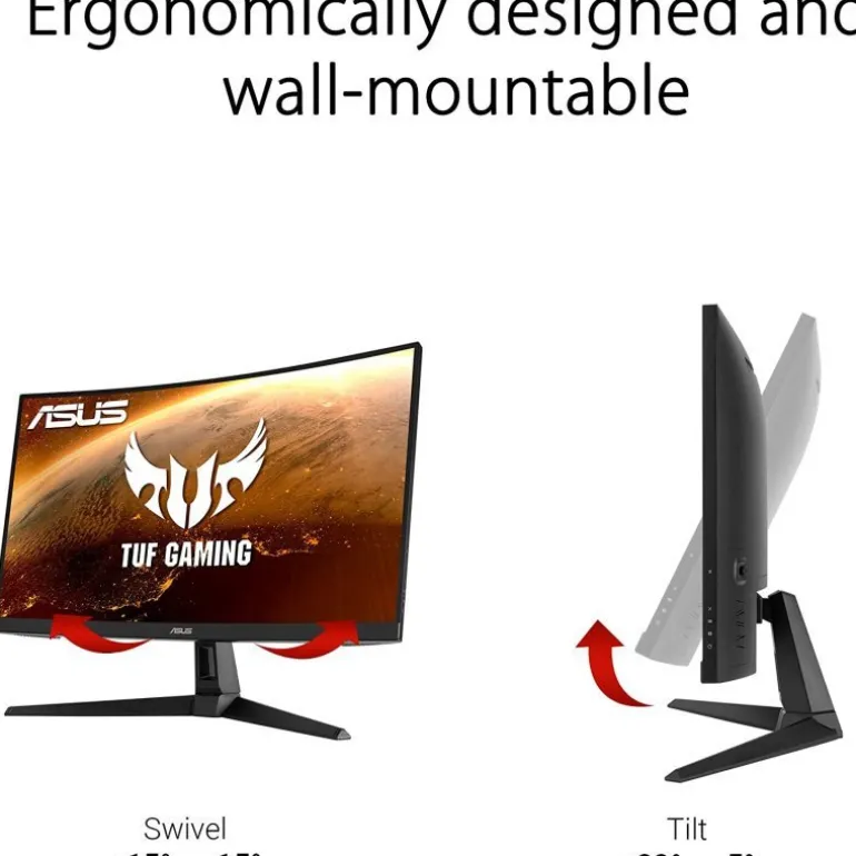 Monitor Asus TUF Gaming VG27VH1B 27" FHD 165Hz FreeSync Premium Curvo