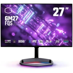 Monitor Cooler Master GM27-FQSA RGB 27" QHD 2K IPS 165Hz 1ms FreeSync HDR10