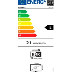 Monitor Gigabyte GS27FC EK 27" FHD VA 180Hz 1ms HDR FreeSync Curvo