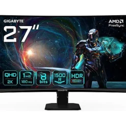 Monitor Gigabyte GS27QCA 27" QHD 2K VA 180Hz 1ms HDR FreeSync Curvo EE