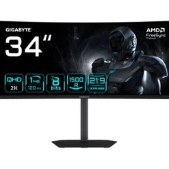 Monitor Gigabyte GS34WQCA 34" WQHD VA 120Hz 1ms HDR AMD FreeSync Premium Curvo