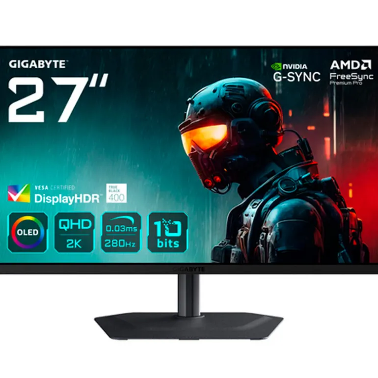 Monitor Gigabyte MO27Q2A 27" QHD 2K QD-OLED 280Hz 0.03ms HDR FreeSync/G-Sync EK