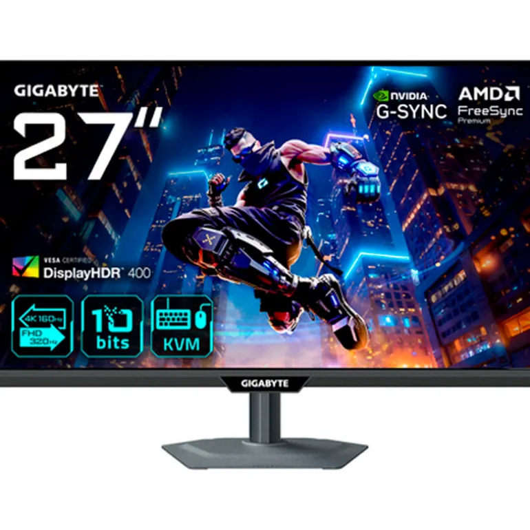 Monitor Gigabyte M27UP 27" UHD 4K SS-IPS Dual Mode 160/320Hz 1ms HDR FreeSync/G-Sync