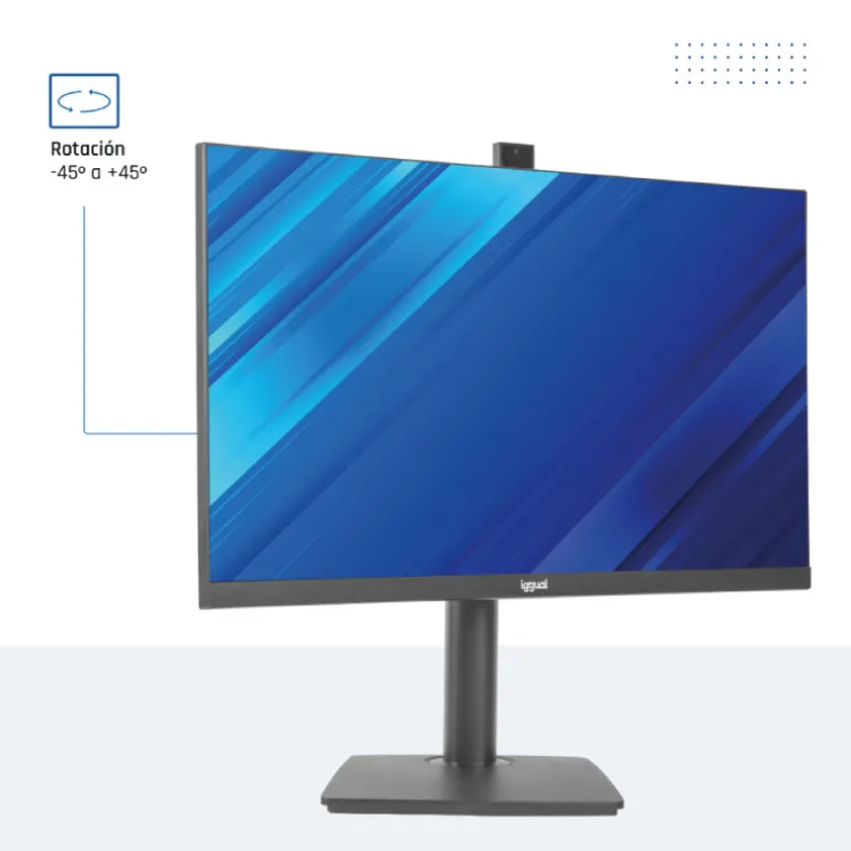 Monitor iggual ML27WC 27" FHD IPS 120Hz 1ms WebCam