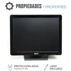 Monitor Iggual MTL15B LCD Táctil XGA USB 15