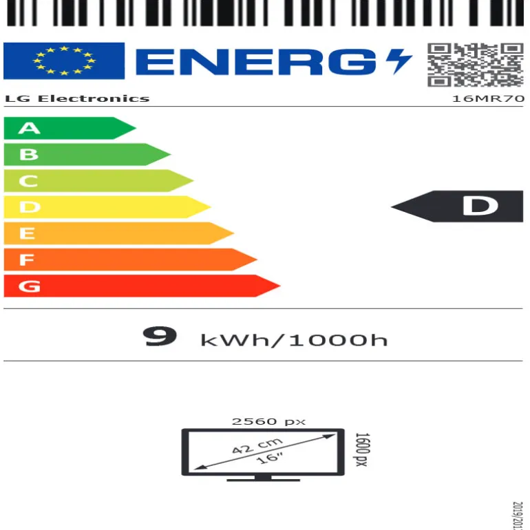 Monitor LG Gram +View 16MR70 16" WQXGA IPS