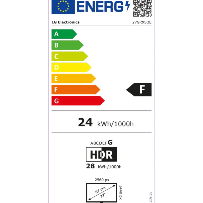 Monitor LG UltraGear 27GR95QE-B 27" QHD 2K OLED 240Hz FreeSync