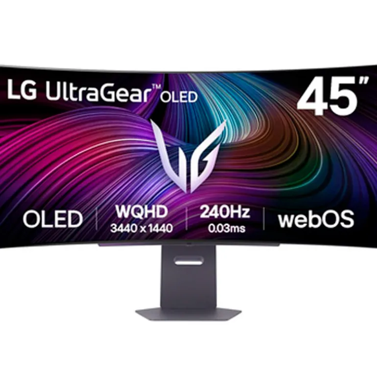 Monitor LG UltraGear OLED Smart 45GX90SA-B 45" WQHD OLED 240Hz 0.03ms HDR AMD FreeSync Curvo webOS 24