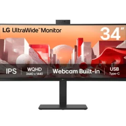 Monitor LG UltraWide 34BA85QE-B 34" UWQHD IPS 60Hz 5ms HDR Curvo