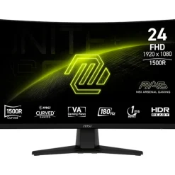 Monitor MSI MAG 242C 24" FHD VA 180Hz 1ms HDR Curvo
