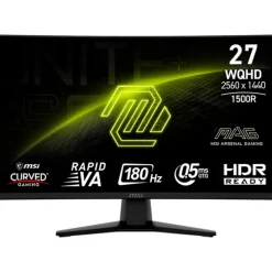 Monitor MSI MAG 274CQF 27" QHD 2K VA 180Hz 0.5ms HDR Curvo