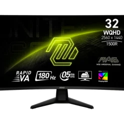 Monitor MSI MAG 32CQ6F 32" QHD 2K VA 180Hz 0.5ms HDR Curvo