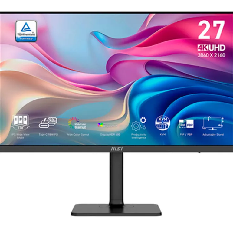 Monitor MSI Modern MD272UPHG 27" 4K UHD IPS 60Hz 4ms HDR USB-C
