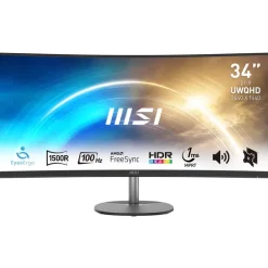 Monitor MSI MP341CQ 34" VA QHD 100Hz Curvo