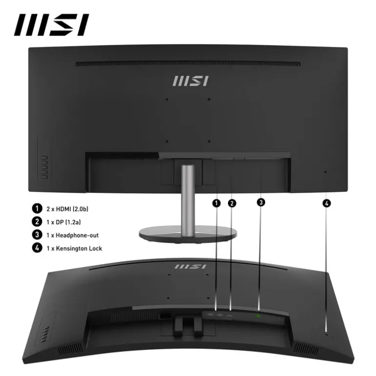 Monitor MSI MP341CQ 34" VA QHD 100Hz Curvo