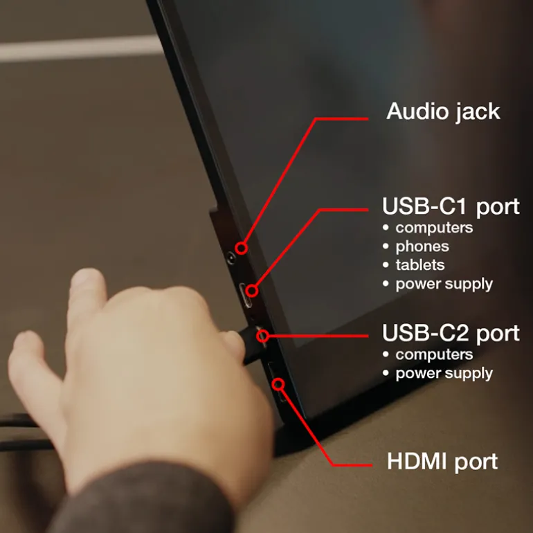 Monitor Portátil Verbatim PMT-17 17" FHD IPS 6ms HDR FreeSync Táctil Negro