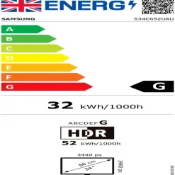 Monitor Samsung LS34C652UAUXEN 34