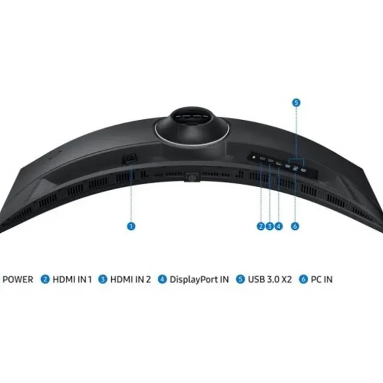 Monitor Samsung Odyssey G9 S49CG954EU 49" DQHD VA 240Hz 1ms HDR10+ FreeSync Curvo Negro