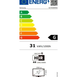 Monitor Samsung Odyssey OLED G6 G60SD 27" QHD 2K OLED 360Hz 0.03ms HDR FreeSync