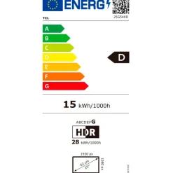 Monitor TCL 25G54 25" FHD IPS Mini LED 144Hz 5ms HDR