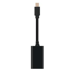 Nano Cable Adaptador Mini DisplayPort a HDMI Negro 15cm - Adaptador Mini DisplayPort
