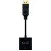 Nano Cable Conversor Displayport a SVGA Displayport /M-SVGA/H Negro 15 cm - Adaptador Displayport