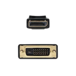 Nano Cable Conversor DP a DVI Negro 2m - Cable DVI