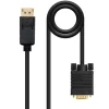 Nano Cable Conversor DP a VGA Negro 2m - Cable VGA