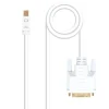 Nano Cable Conversor Mini DP a DVI Blanco 3m - Cable DVI