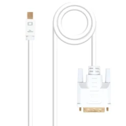 Nano Cable Conversor Mini DP a DVI Blanco 3m - Cable DVI