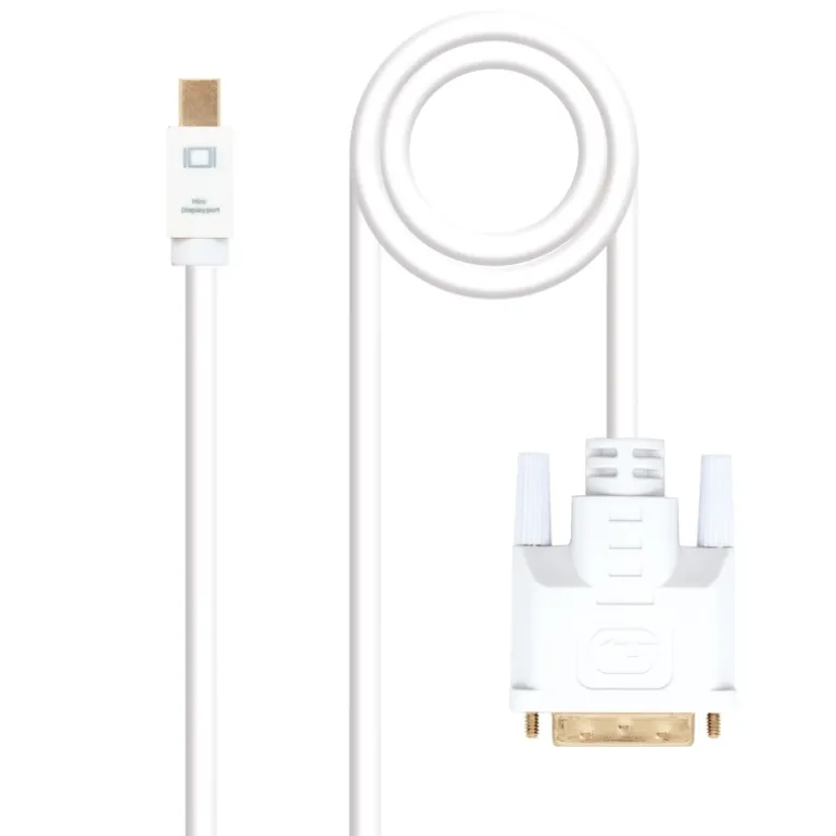 Nano Cable Conversor Mini DP a DVI Blanco 3m - Cable DVI