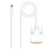 Nano Cable Conversor Mini DP a DVI Blanco 2m - Cable DVI